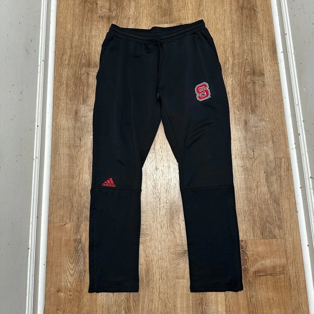 Adidas x NC State | Men's Wolfpack Black Climalite Training Pants, Size L